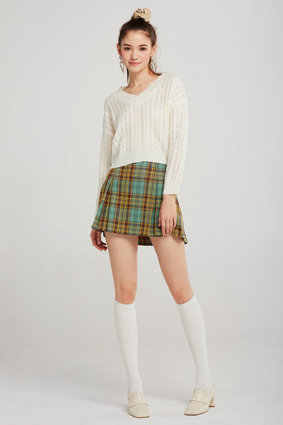 Ariel Cable-Knit Cropped Jumper