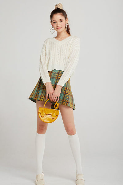 Ariel Cable-Knit Cropped Jumper