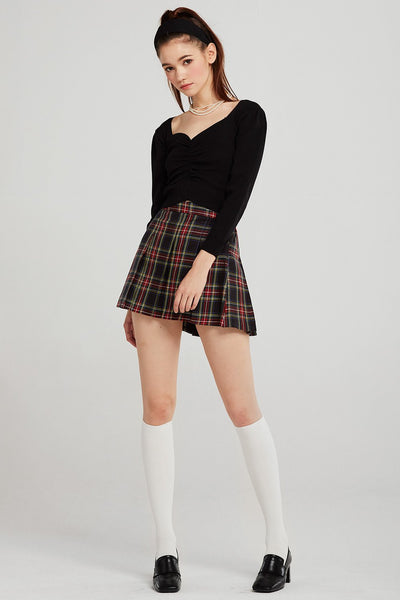 storets.com Mika Tartan Check Pleated Skirt