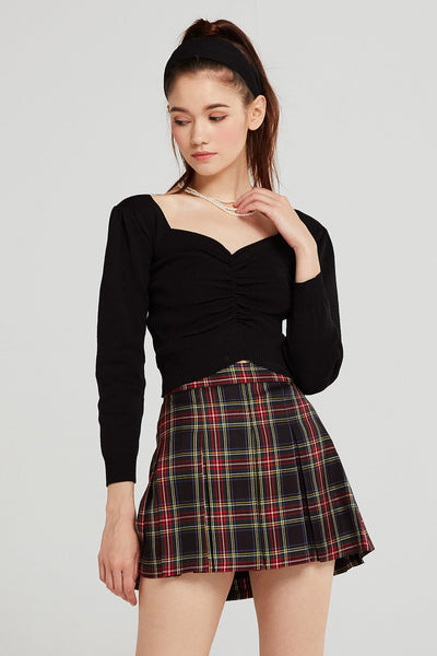 storets.com Mika Tartan Check Pleated Skirt