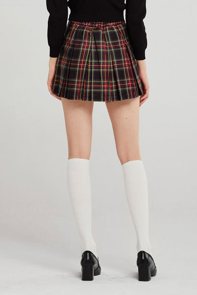 storets.com Mika Tartan Check Pleated Skirt