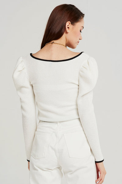 Josie Puff Sleeve Crop Top