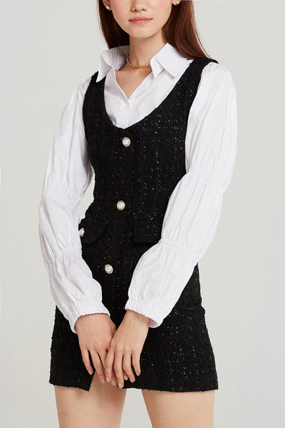 storets.com Charlotte Tweed Pinafore Dress