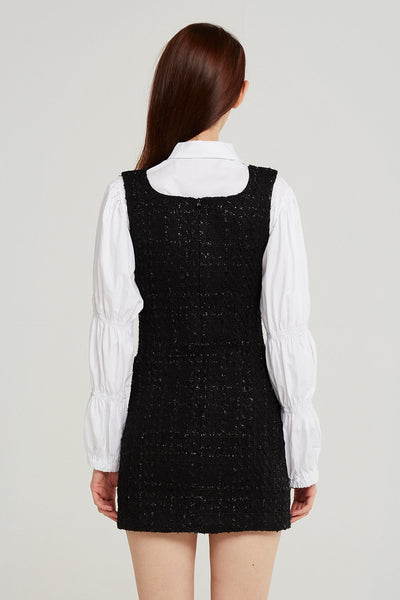 storets.com Charlotte Tweed Pinafore Dress