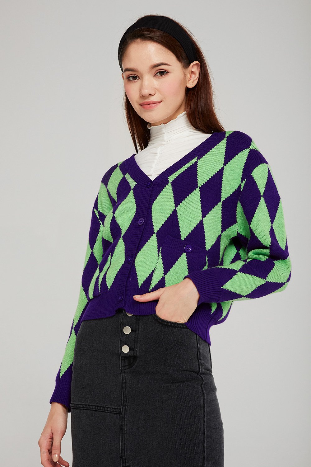 Bella Argyle Cardigan