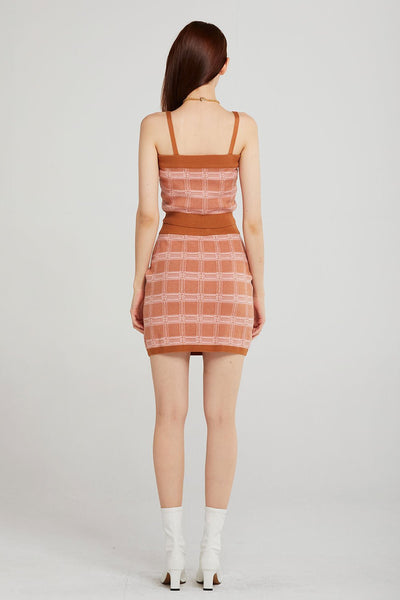 storets.com Sophia Grid Check Knit 3-Piece Set