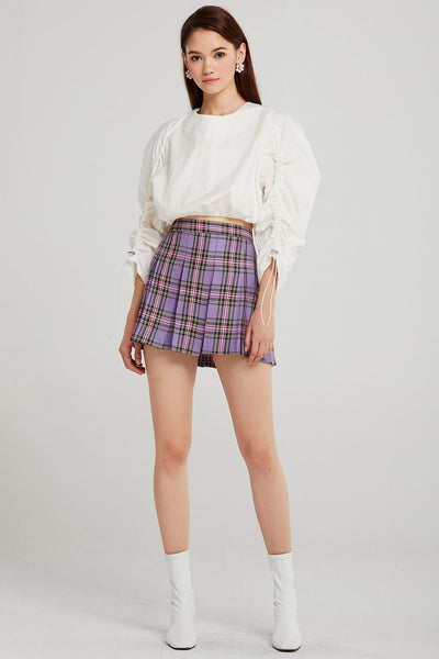 storets.com Mika Tartan Check Pleated Skirt