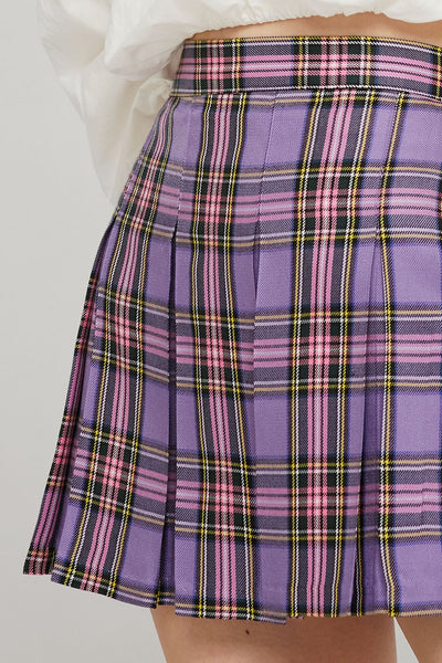 storets.com Mika Tartan Check Pleated Skirt