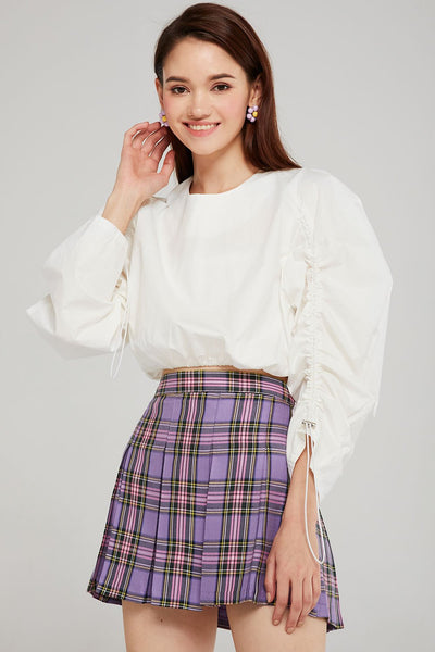 storets.com Mika Tartan Check Pleated Skirt