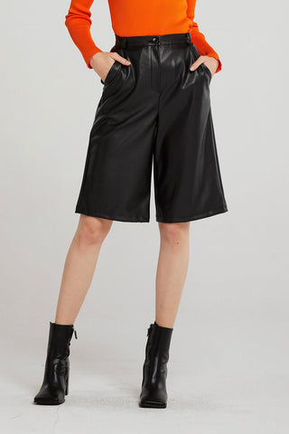 Heidi Pleather Bermuda Shorts