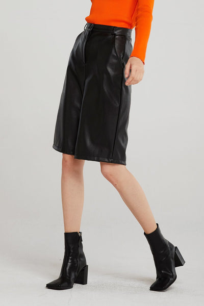 Heidi Pleather Bermuda Shorts