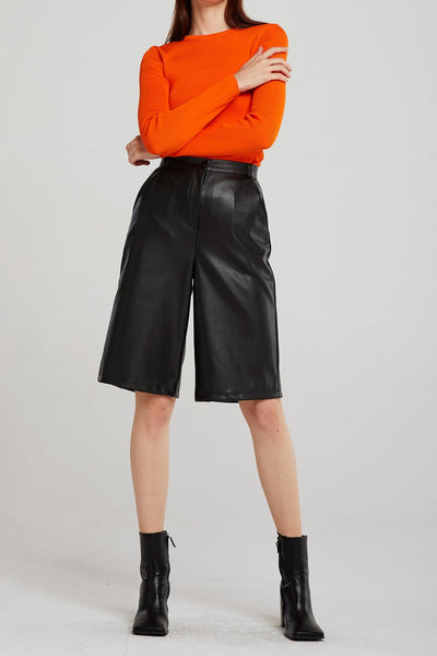 Heidi Pleather Bermuda Shorts