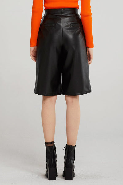 Heidi Pleather Bermuda Shorts