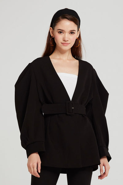 Anna Structured Balloon Sleeve Jacket