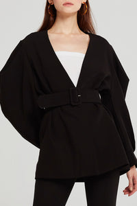 Anna Structured Balloon Sleeve Jacket