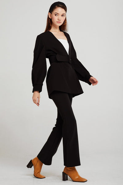 Anna Structured Balloon Sleeve Jacket