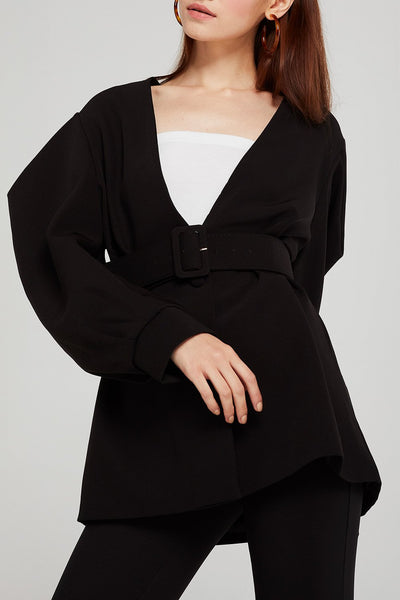 Anna Structured Balloon Sleeve Jacket