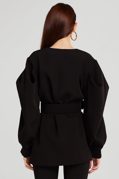 Anna Structured Balloon Sleeve Jacket