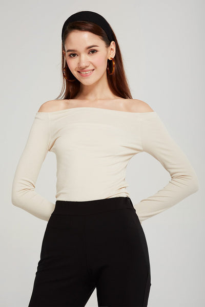 Jade Off-the-Shoulder Knit Top