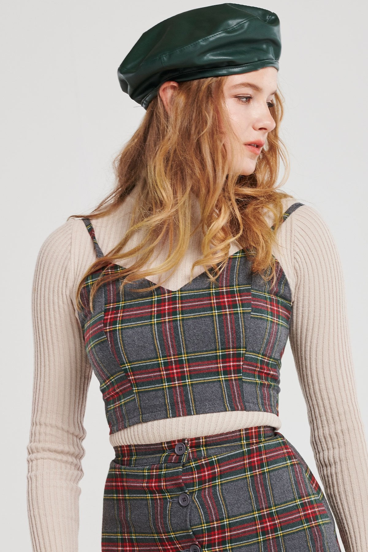 Nancy Classic Plaid Top