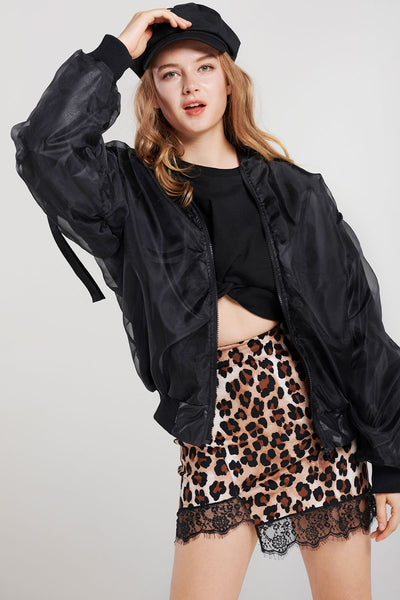 Hanna Leopard Lace Skirt