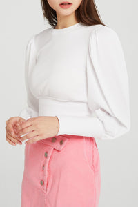 storets.com Abby Puff Sleeve Rib Top