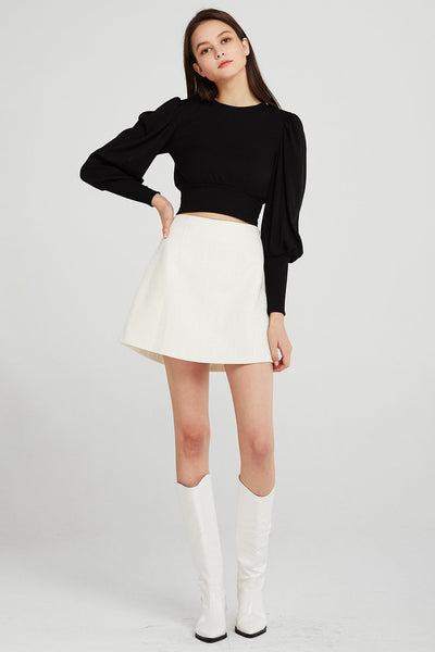 storets.com Abby Puff Sleeve Rib Top