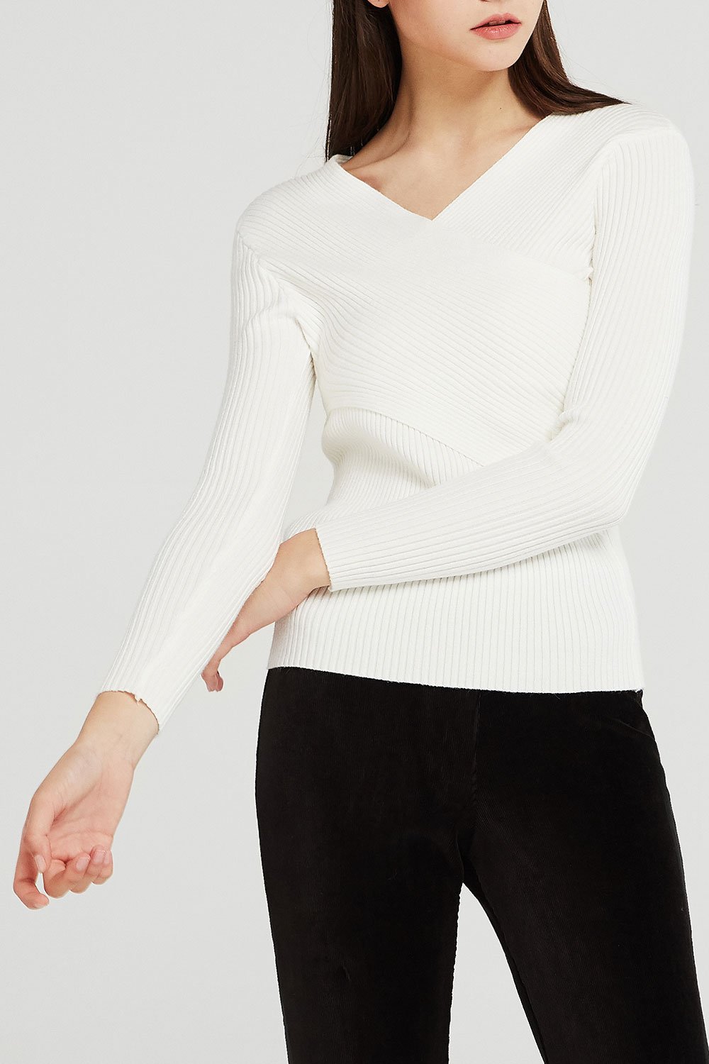 Isla Wrap Knit Top