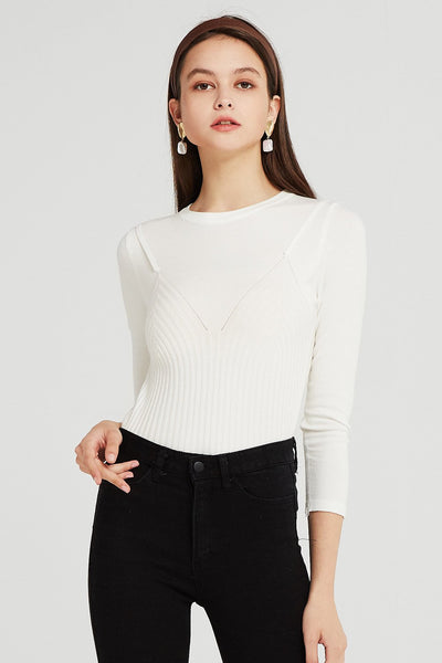 Stella Bustier Detail Knit Top