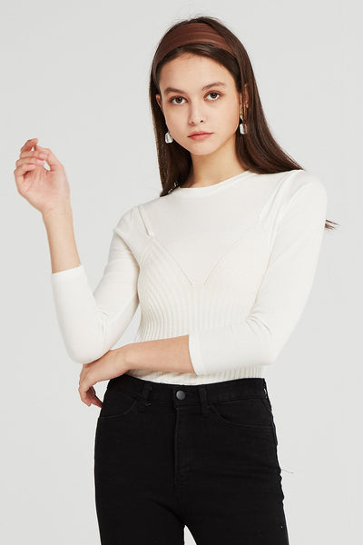 Stella Bustier Detail Knit Top