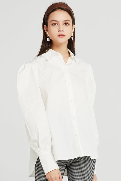 storets.com Gemma Structured Puff Sleeve Shirt