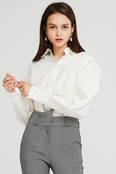 Gemma Structured Puff Sleeve Shirt