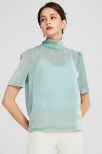 Esther Textured Sheer Blouse