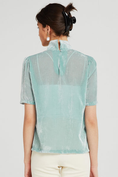 Esther Textured Sheer Blouse