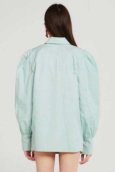 storets.com Gemma Structured Puff Sleeve Shirt