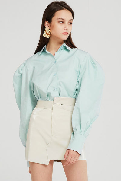 storets.com Gemma Structured Puff Sleeve Shirt