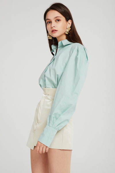 storets.com Gemma Structured Puff Sleeve Shirt