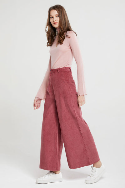 Bianca Wide Leg Corduroy Pants-2 Colors