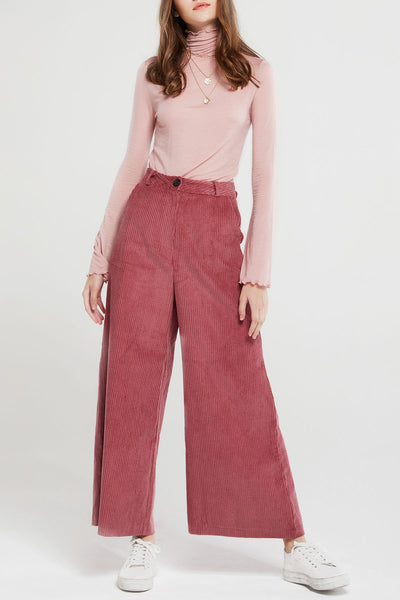 Bianca Wide Leg Corduroy Pants-2 Colors