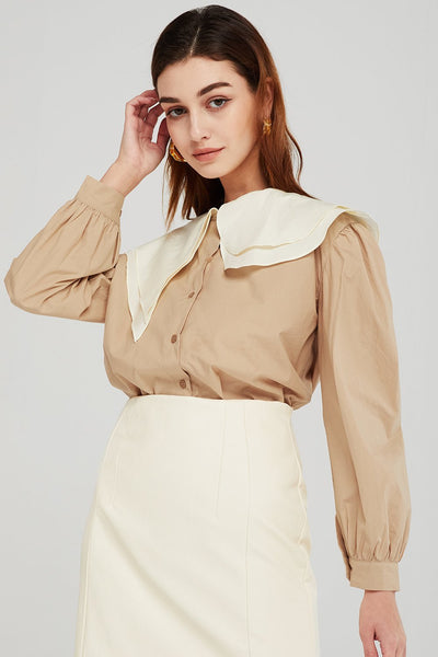 Morgan Contrast Collar Shirt