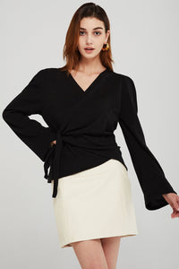 Sydney Belted Wrap Top