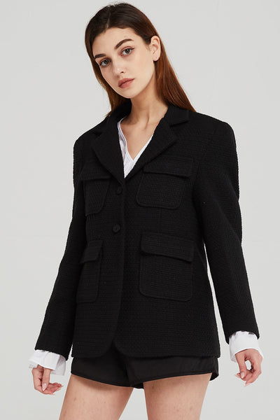 Lena Waffle Tweed Jacket