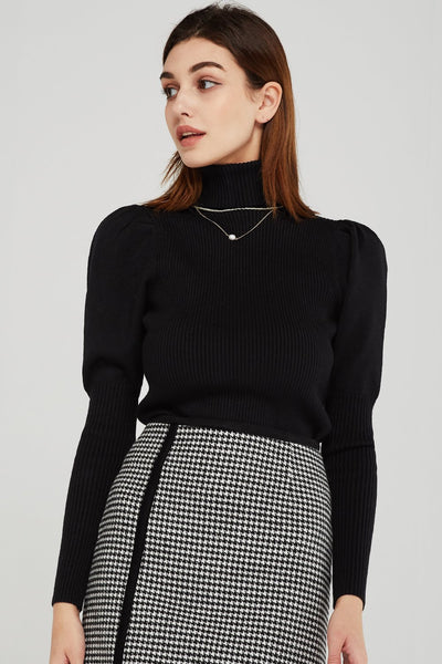 Sadie Puff Sleeve Knit Top