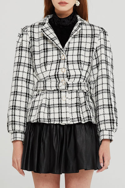 Lucy Plaid Tweed Jacket