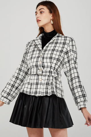 Lucy Plaid Tweed Jacket