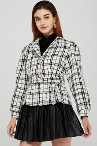 Lucy Plaid Tweed Jacket