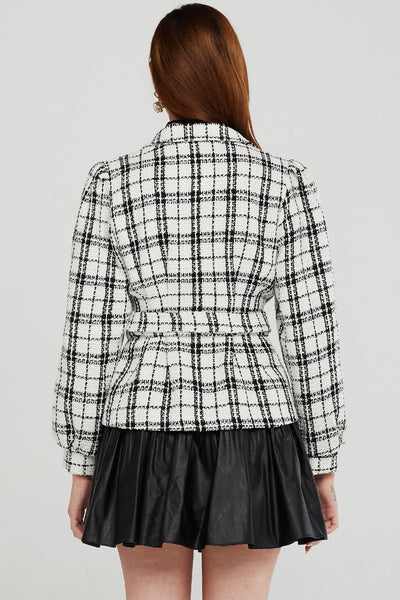 Lucy Plaid Tweed Jacket