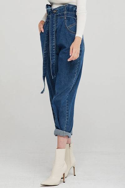 Kinley Paperbag Waist Mom Jeans