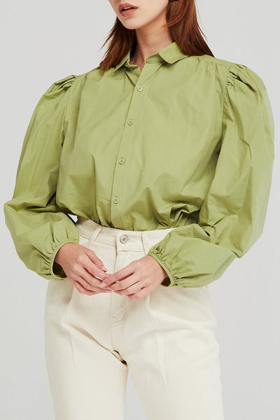 Jordyn Structured Puff Sleeve Shirt