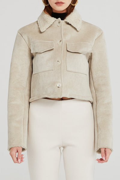 Vanessa Cropped Shearling Jacket